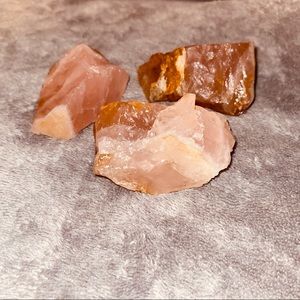 3 Rose Quartz Chunks